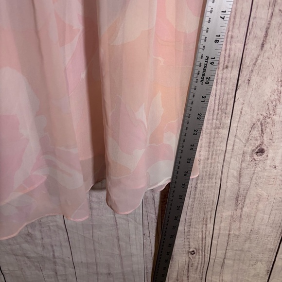 Vintage Elegant Babydoll Pink Lace Trim Nighty Nightgown Lingerie Medium - Picture 3 of 5